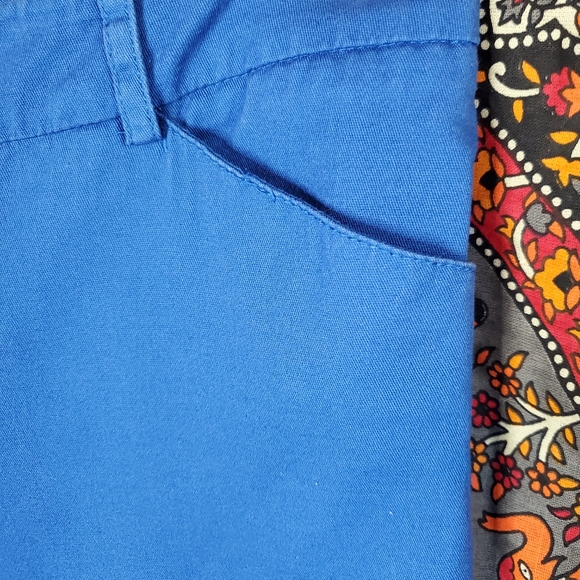 Larry Levine Petite Bright Blue Flate Front Slant Pockets Pants Womens 6P. - Picture 4 of 11